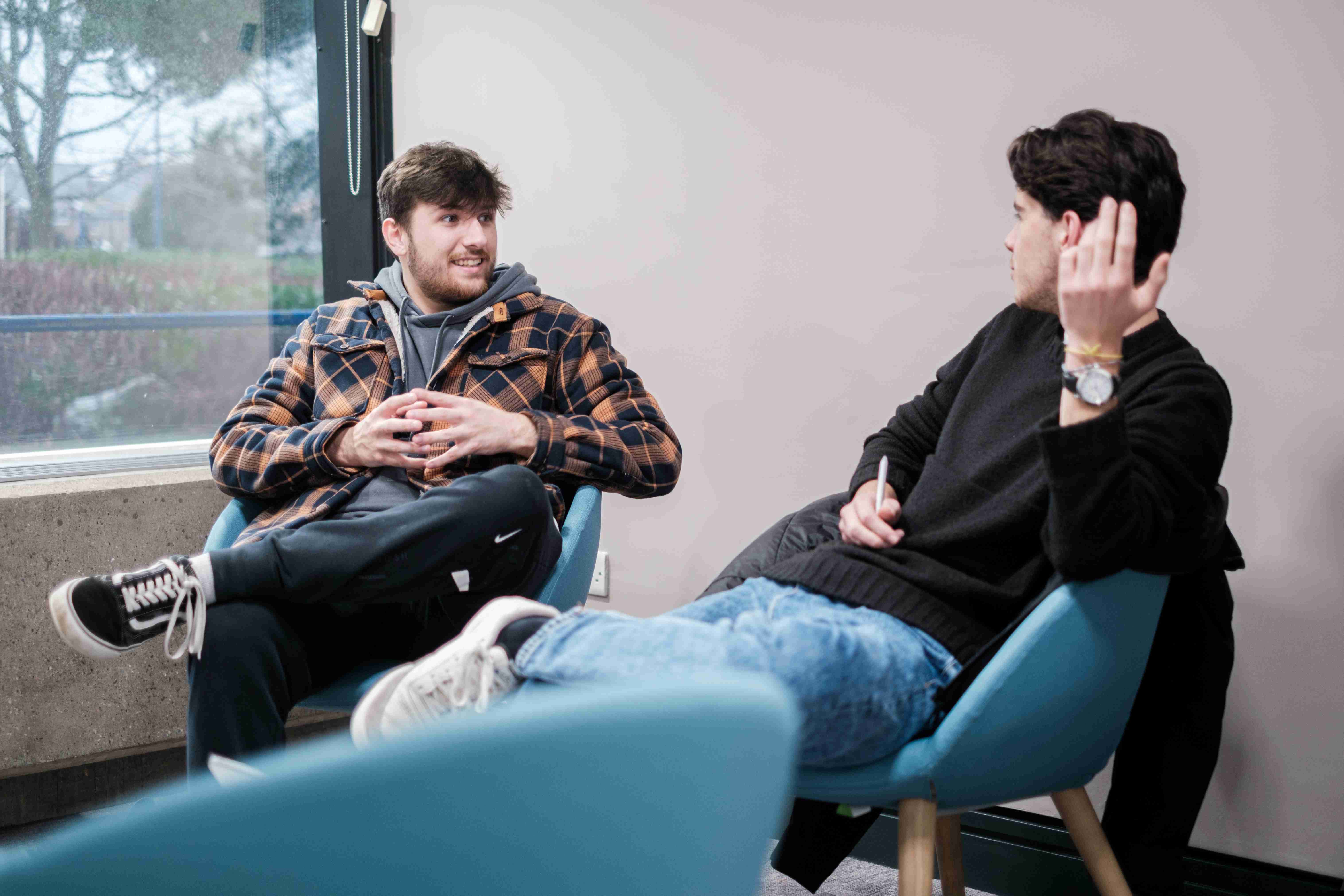 Students talking