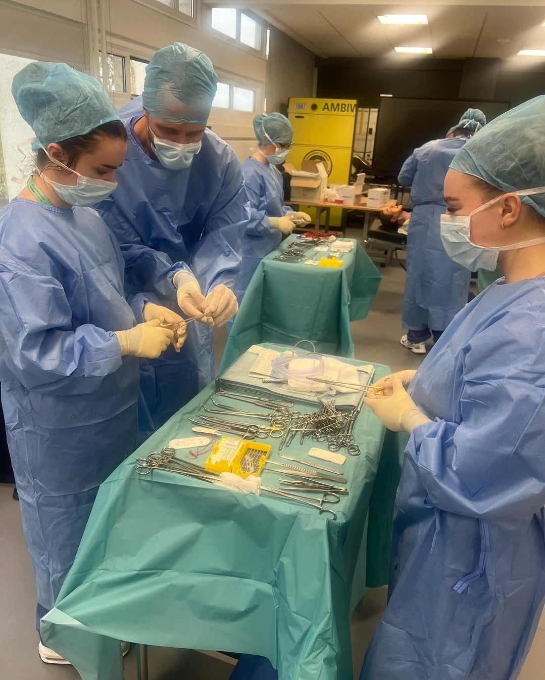 ODP students with equipment