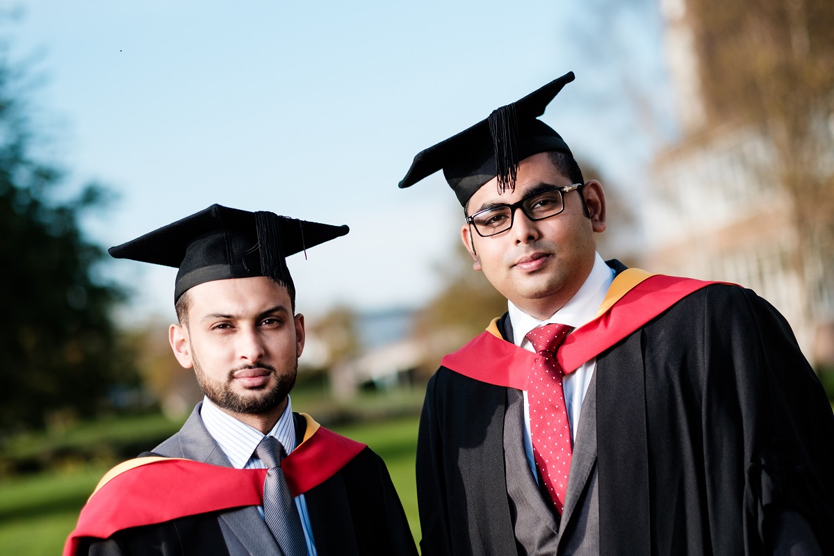 Two graduating students