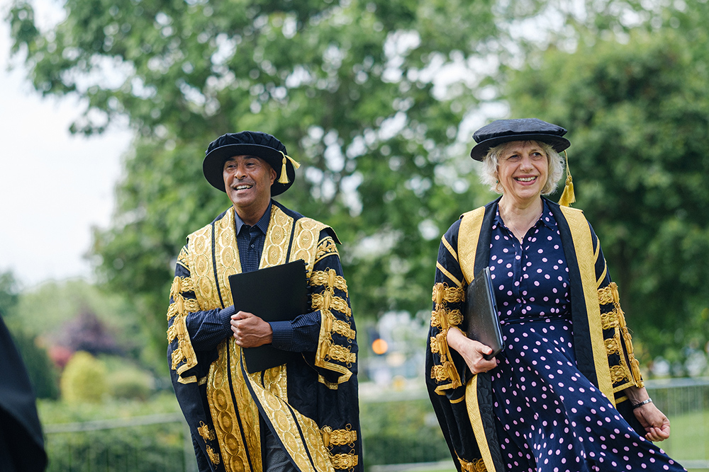 VC Walking at Graduation