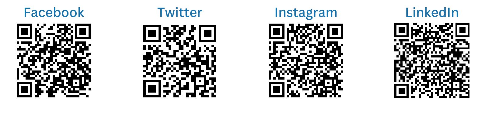 Social media qr codes