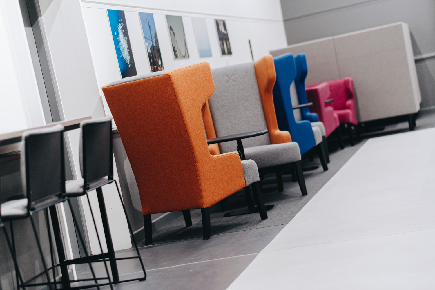 Seating areas in the Gallery