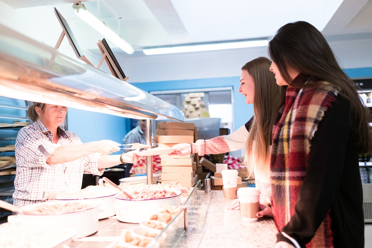 Students in the canteen