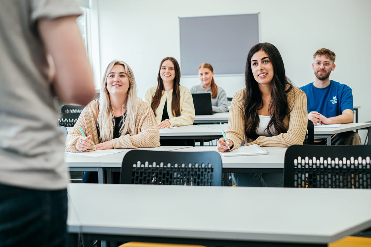 Happy Students in a lecture