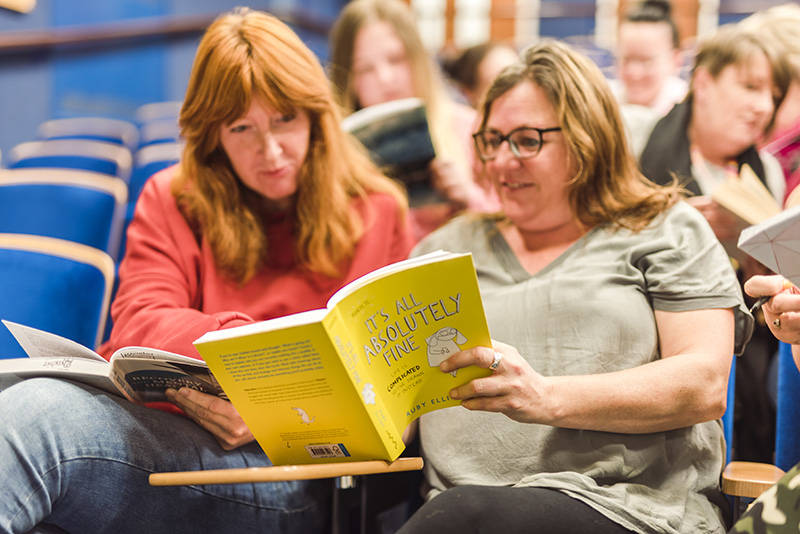 Students in a mental health lecture