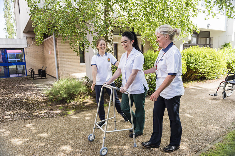 Physio & OT students outside