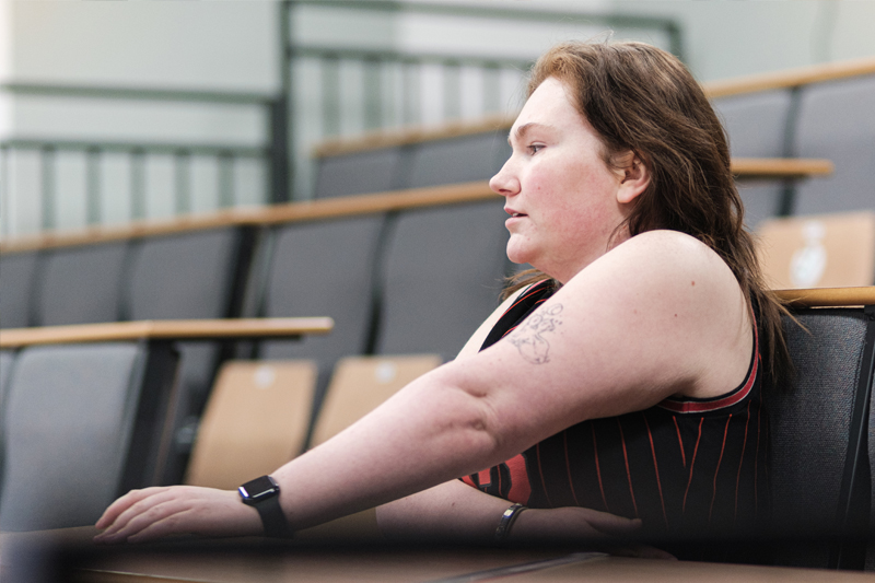 Student injured in a lecture room