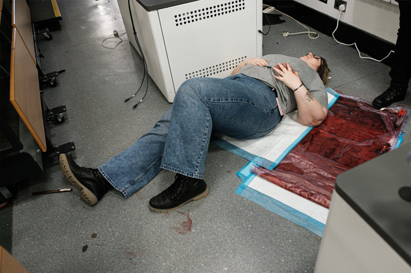 Injured person as part of the major incident day
