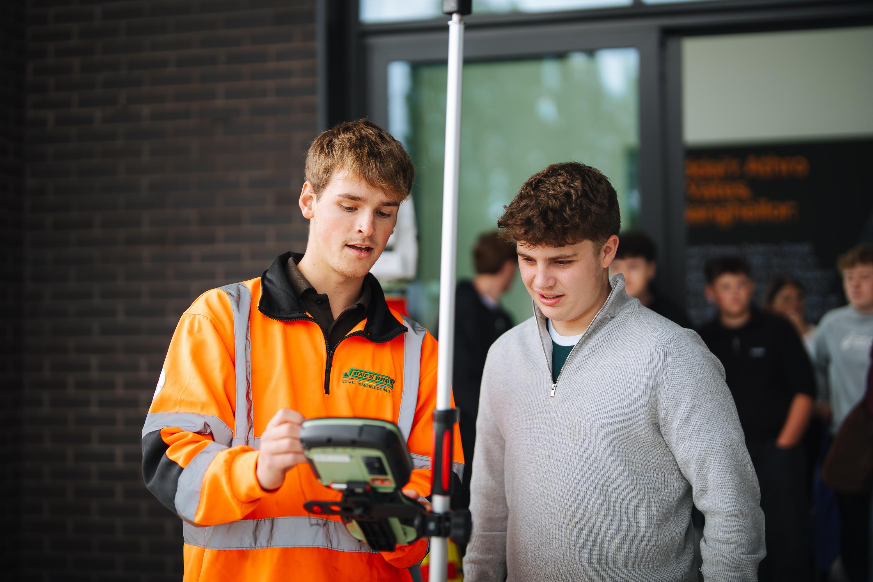 Student at Engineering careers day at Wrexham University