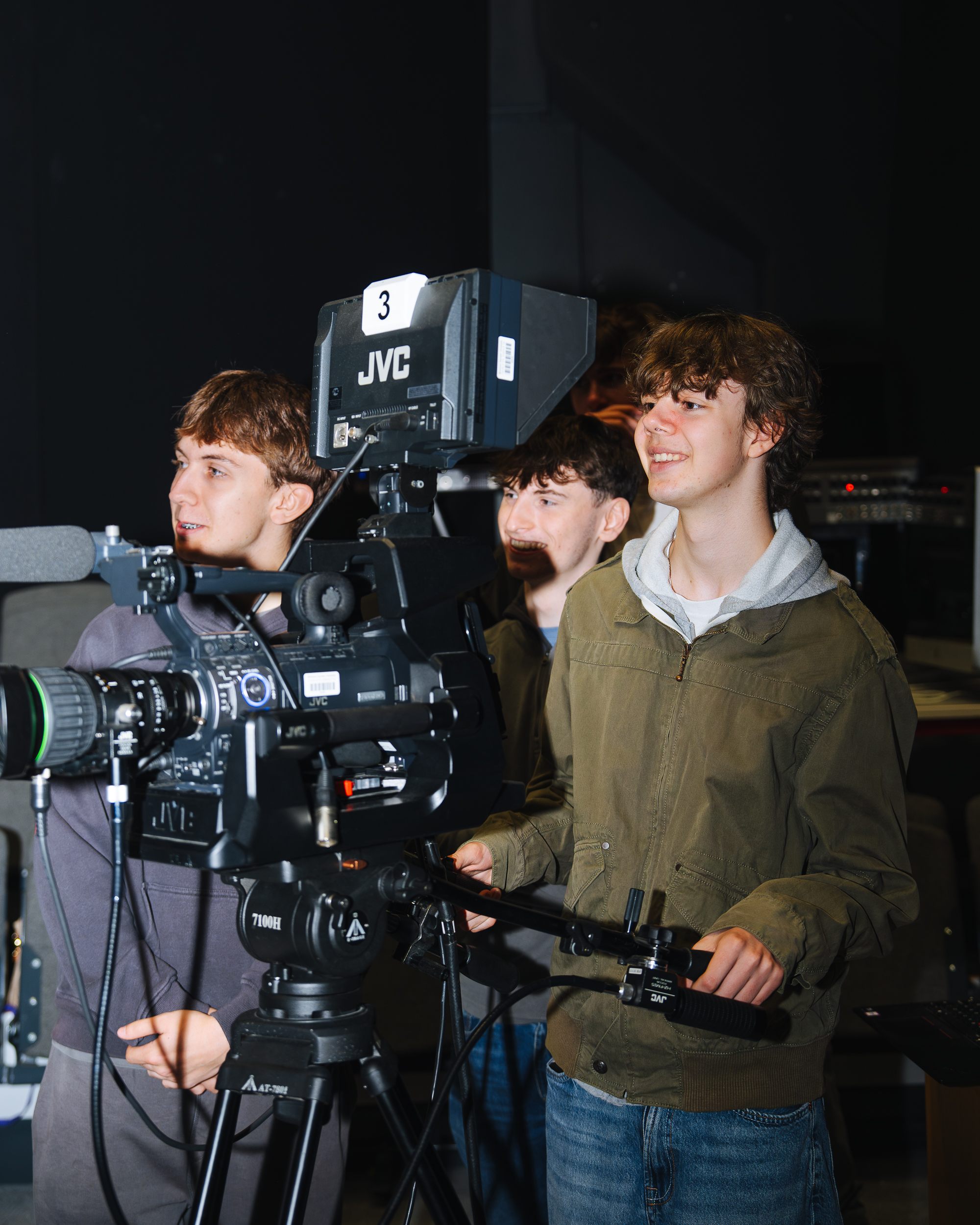 Student at creative industries event at Wrexham University