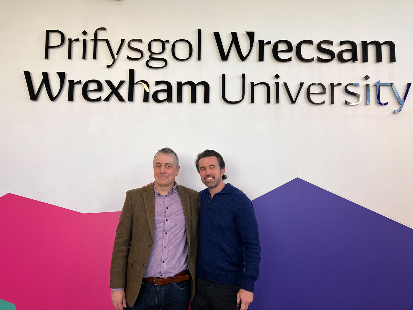 Vice Chancellor Professor Joe Yates with Rob Mac