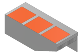 Alternative Image of a wedge cut in a heatsink