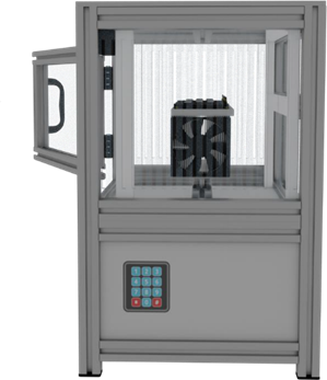 Alternative image of a heatsink temperature measurement test-rig