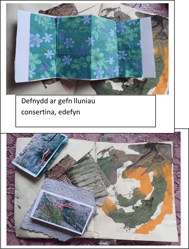 Concertina paper art journal