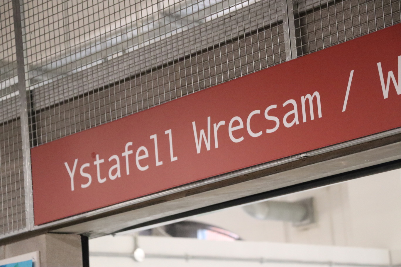 Read signage above the entry to the Wrexham Room