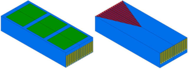 Image of a v-cut in heatsink