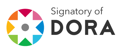 dora badge - a colourful circle saying we are signatories