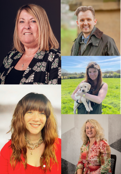 A collage of the education team members and one member from Northop animal sciences