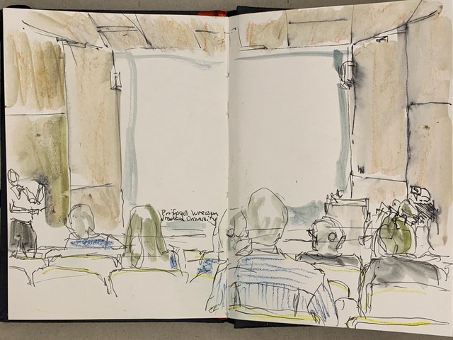 Sketch of Dr David Sprake's public lecture May 2025