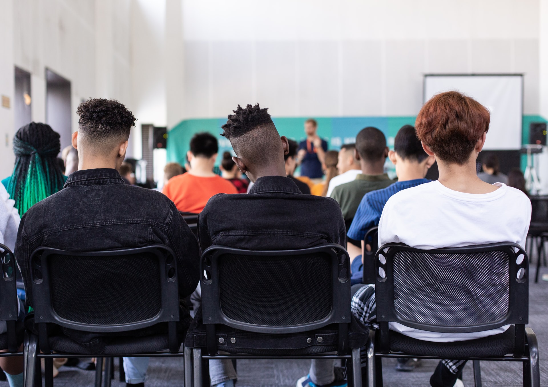 young adults in lecture hall