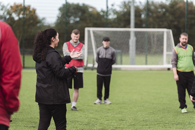 Football coaching students