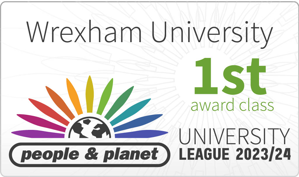 Wrexham University 1st in people and planet